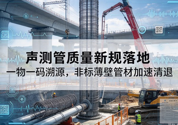 秀峰声测管质量新规落地，一物一码溯源，非标薄壁管材加速清退